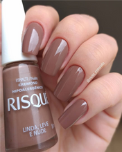 Carregue a imagem no visualizador da Galeria,Risque Esmalte Linda Leve e Nude 8ml
