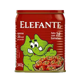 Extrato Tomate Lata Elefante 340g